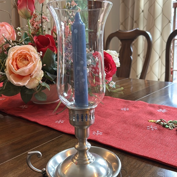 Pewter two piece candle holder, gorgeous - Picture 3 of 3